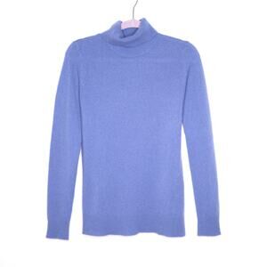 ATM Anthony Thomas Melillo Cashmere Turtleneck Sweater English Blue Women's S
